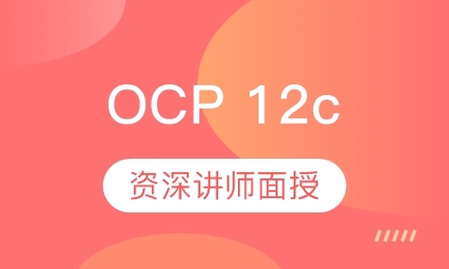 OCP 12c 甲骨文认证专家