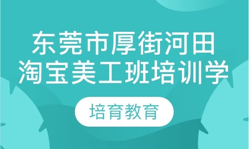 东莞淘宝美工培训价格