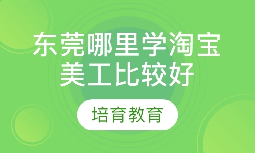 东莞淘宝美工网页设计培训