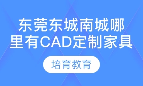 东莞东城南城哪里有CAD定制家具设计培训