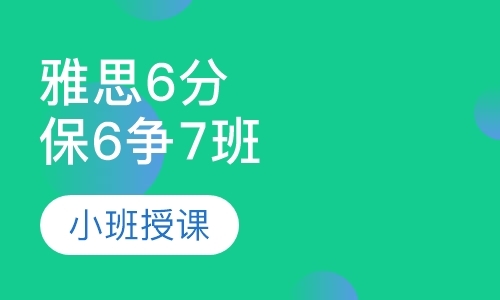 雅思6分慢速精讲班（保6争7）