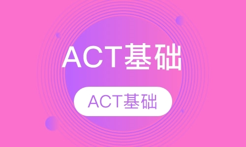 ACT基础课程一对一