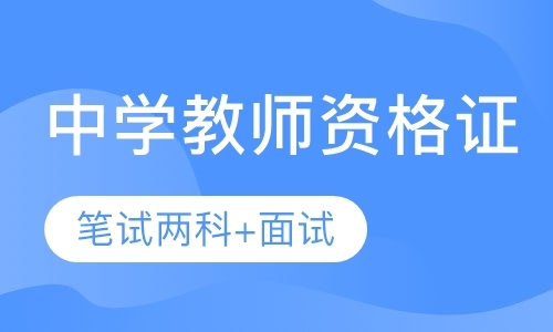 中学教师资格证笔试两科+面试 高端班A