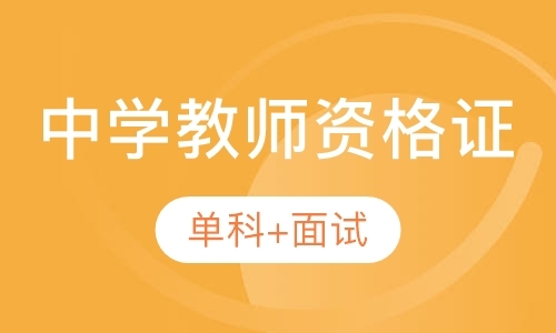 中学教师资格证笔试单科+面试 高端班B